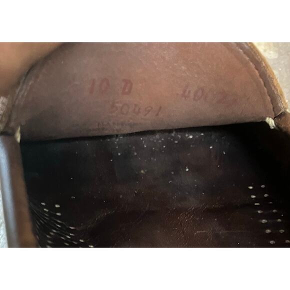 Allen Edmonds Men's 10 D Brown Mocassin Loafers Slip On Leather Driving Casual - Picture 8 of 11